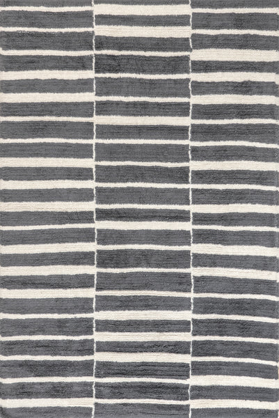 nuloom Vlad Machine Washable Wool Area Rug Grey