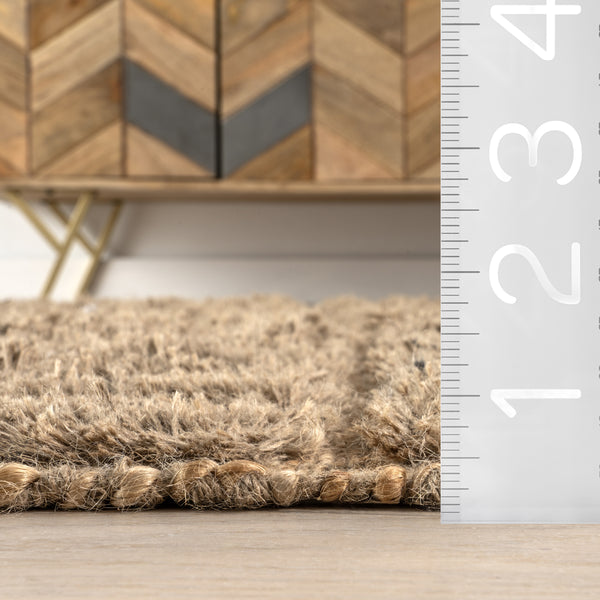 Nuloom Vonda Geometric Jute Area Rug Natural