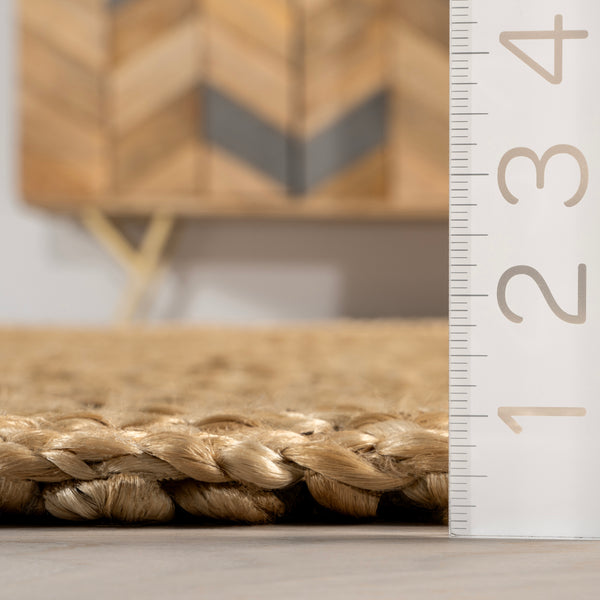 Nuloom Willow Bordered Jute Area Rug Natural