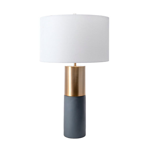 nuloom Wilmot 24" Concrete & Iron Table Lamp Brass