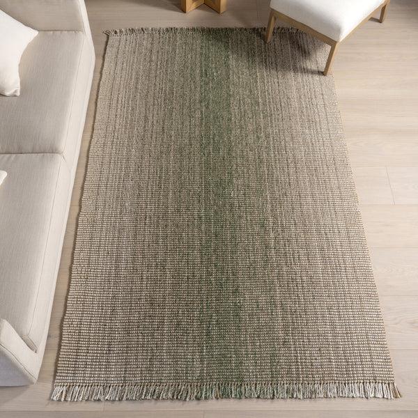 Nuloom Winifred Ombre Jute Blend Area Rug Green