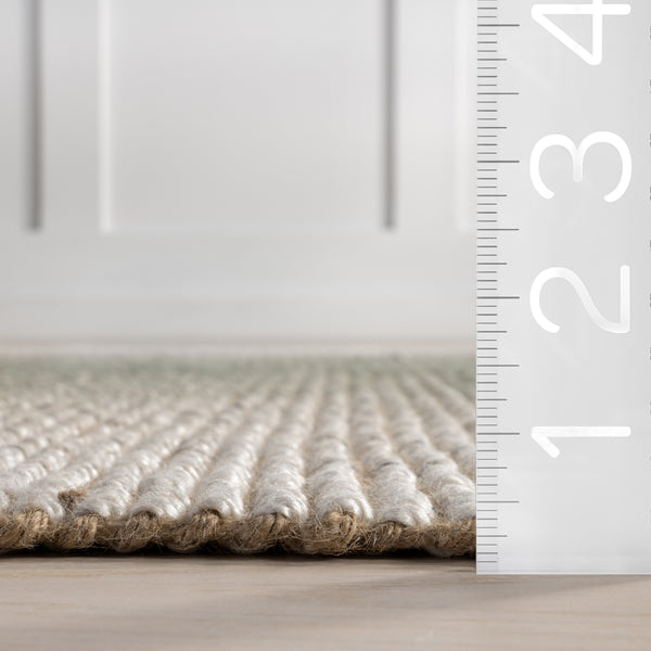 Nuloom Winifred Ombre Jute Blend Area Rug Green