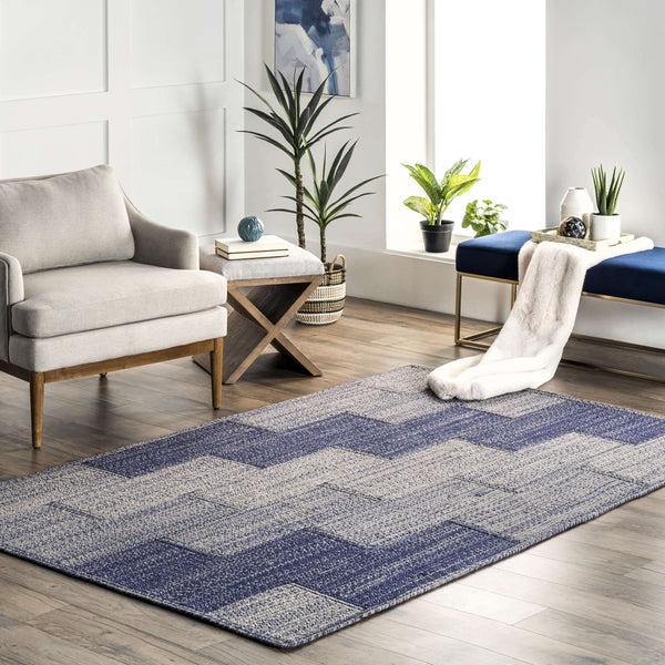 Nuloom Winslow Wool Contemporary Area Rug Blue