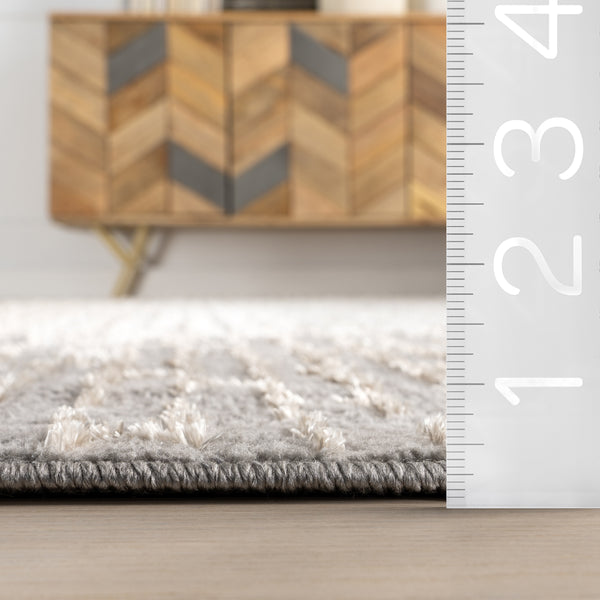 Nuloom Wynna Abstract Indoor/Outdoor Area Rug Grey