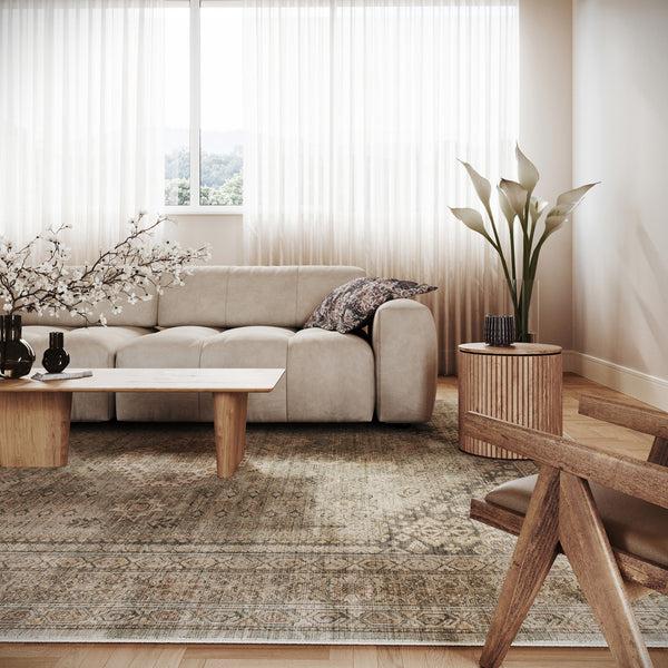 Nuloom Nuloom Yalindra Meallion Traditional Washable Area Rug Beige