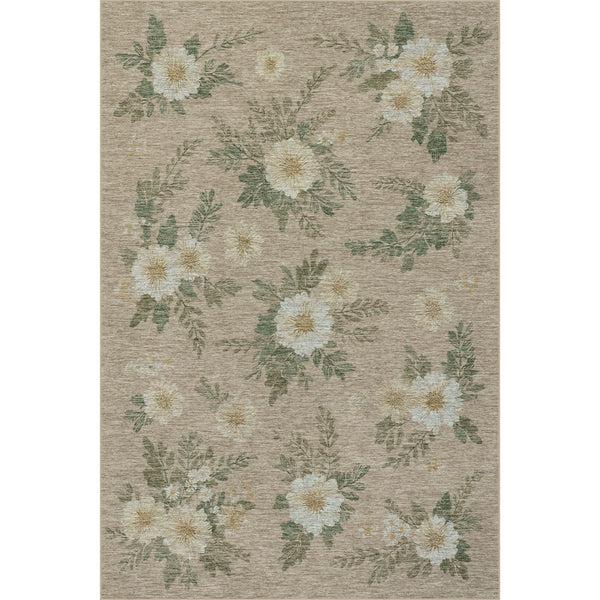 nuloom Nuloom Zanessa Floral Farmhouse Washable Area Rug Beige