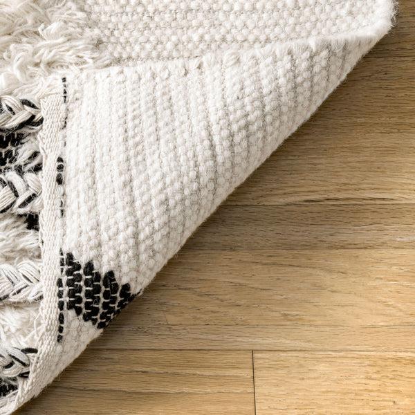 Nuloom Zariah Shaggy Chevrons Ivory