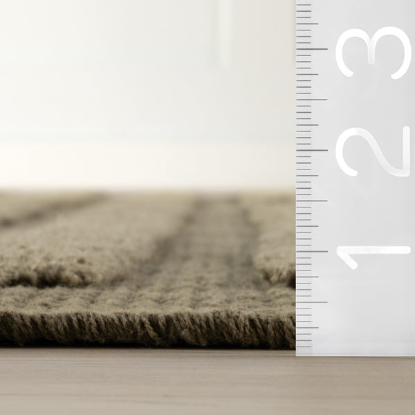 Nuloom Nuloom Zavira Solid Mid-Century Modern Area Rug Ivory