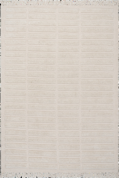 nuloom Nuloom Zavira Solid Mid-Century Modern Area Rug Ivory