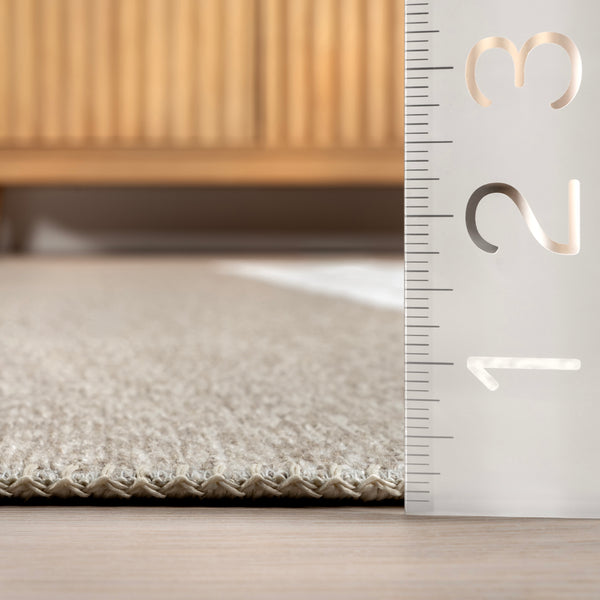 Nuloom Nura Abstract Reversible Machine Washable Fringe Area Rug Beige