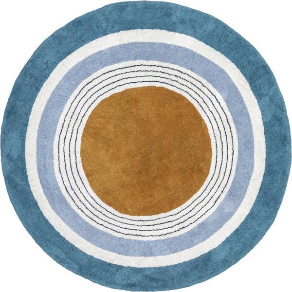 nuloom Nydia Circular Kids Machine Washable Area Rug Moss Green