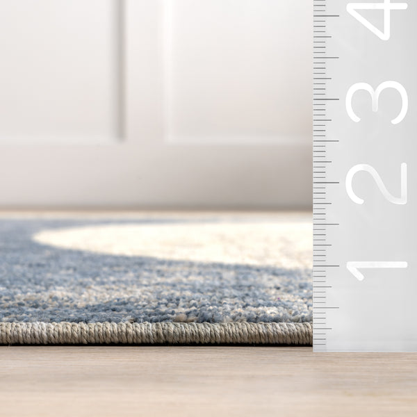 Nuloom Nyra Mid-Century Modern Geometric Area Rug Blue