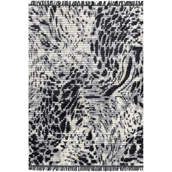 nuloom Odelia Modern Abstract Tasseled Area Rug Gray