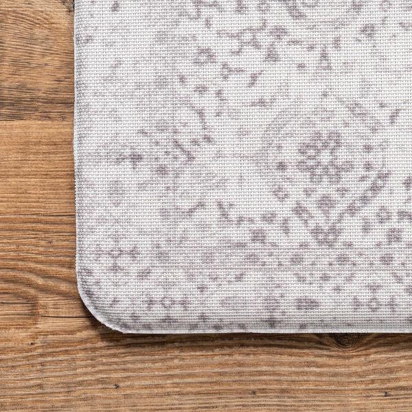 Nuloom Odell Anti Fatigue Kitchen Or Laundry Room Comfort Mat Light Gray