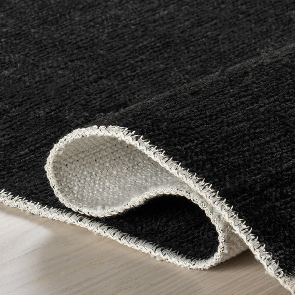 Nuloom Olea Abstract Machine Washable Area Rug Black/Cream