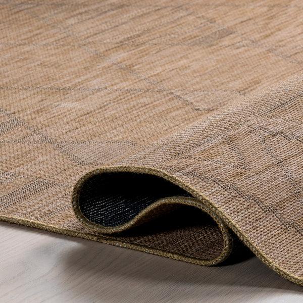 Nuloom Olive Classic Geometric Machine Washable Area Rug Sand