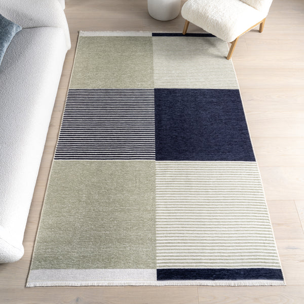 Nuloom Olivette Geometric Machine Washable Area Rug Multicolor