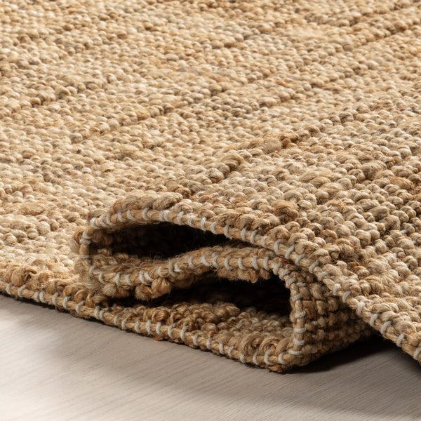 Nuloom Oslo Classic Farmhouse Jute Fringe Area Rug Natural
