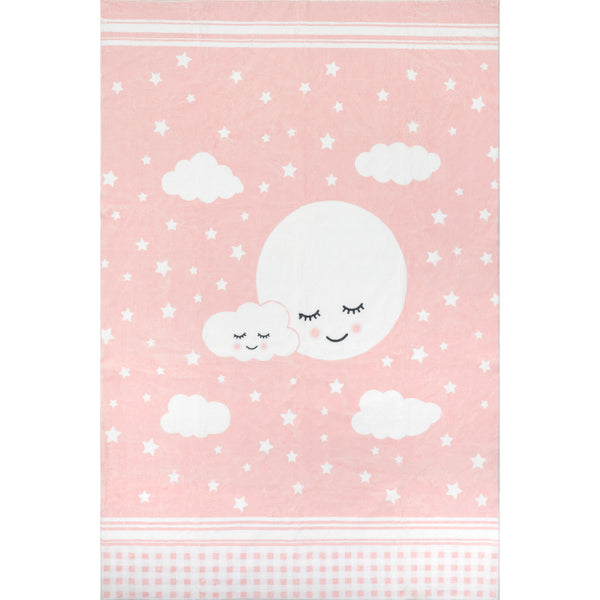 nuloom Peaceful Night Machine Washable Kids Area Rug Pink