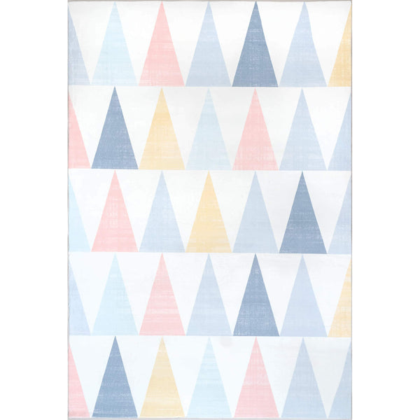 nuloom Penny Kids Geometric Nursery or Playroom Area Rug Multi