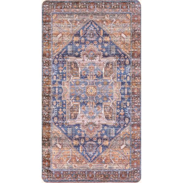 nuloom Persian Traditional Kitchen or Laundry Comfort Mat Blue
