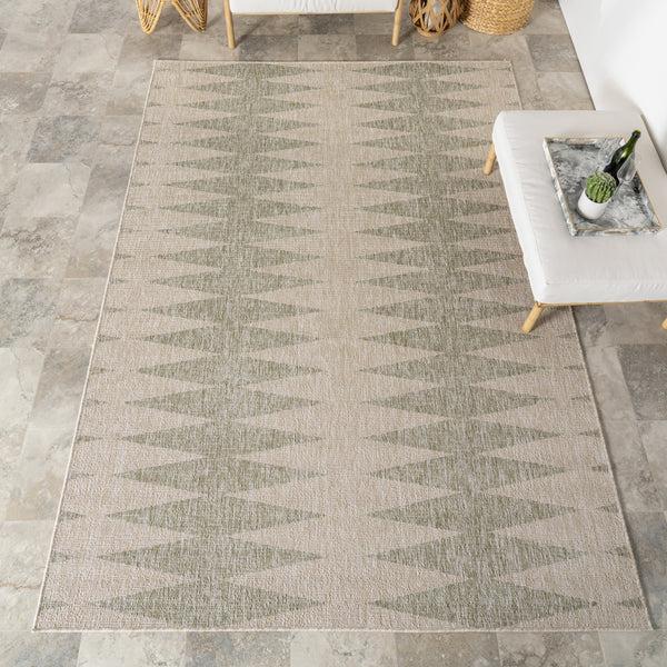Nuloom Philipa Moroccan Geometrc Indoor/Outdoor Area Rug Green