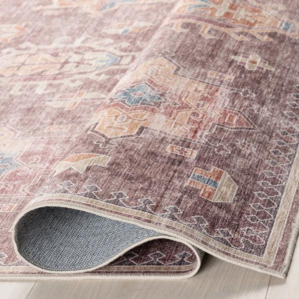 Nuloom Philomena Medallion Spill Proof Machine Washable Area Rug Brown