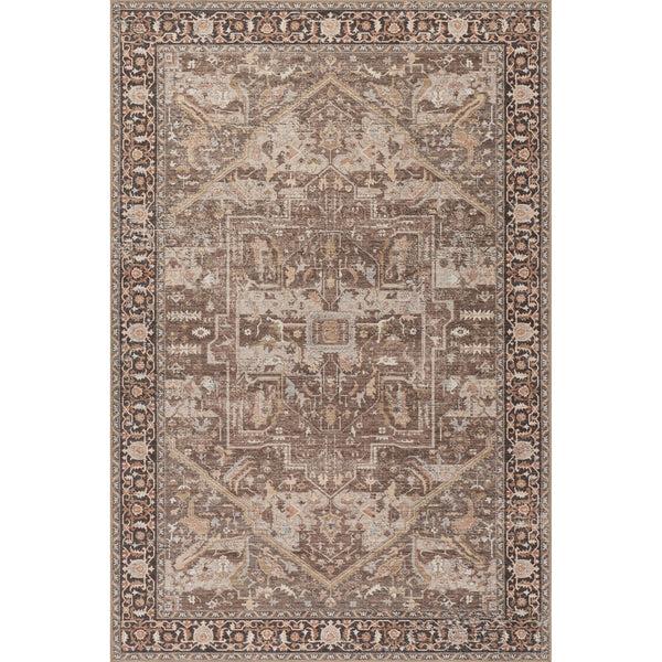 nuloom Phoebe Medallion Spill Proof Machine Washable Area Rug Dark Brown