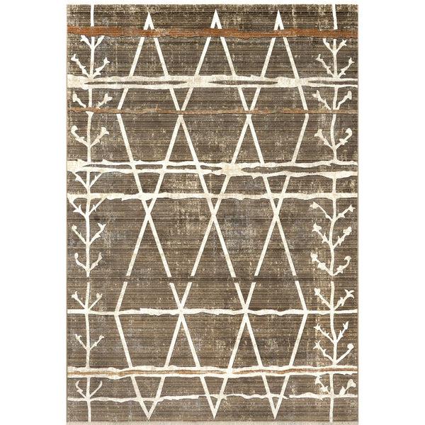 nuloom Pippa Distressed Diamond Trellis Fringe Area Rug Beige
