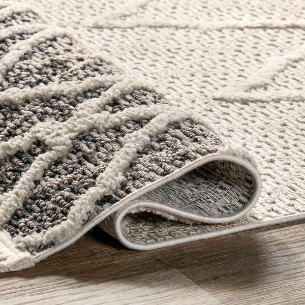 Nuloom Poppy Moroccan Ombre High/Low Tasseled Area Rug Beige