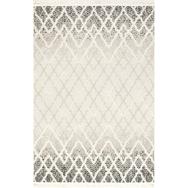 nuloom Poppy Moroccan Ombre High/Low Tasseled Area Rug Beige