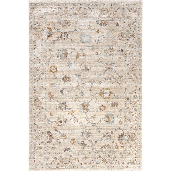 nuloom Porter Faded Medallion Fringe Area Rug Beige