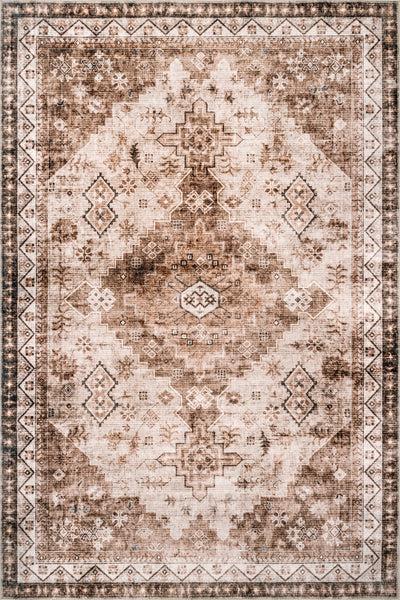 nuloom Precious SplashGuard Machine Washable Area Rug Beige
