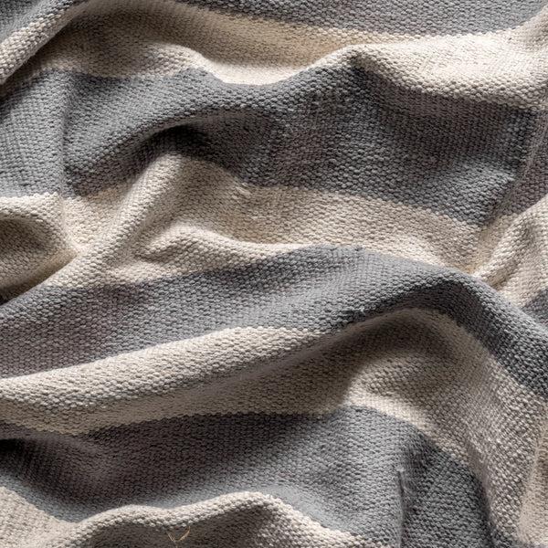 Nuloom Primrose Hand Loomed Striped Cotton Area Rug Grey