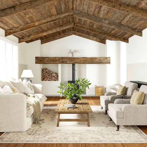 Nuloom Princesa Medallion Wool And Cotton Area Rug Beige