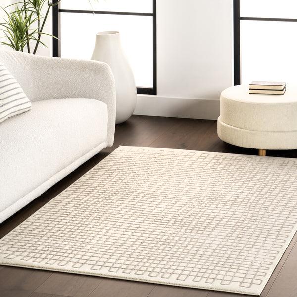 Nuloom Princess Modern Machine Washable Area Rug Cream
