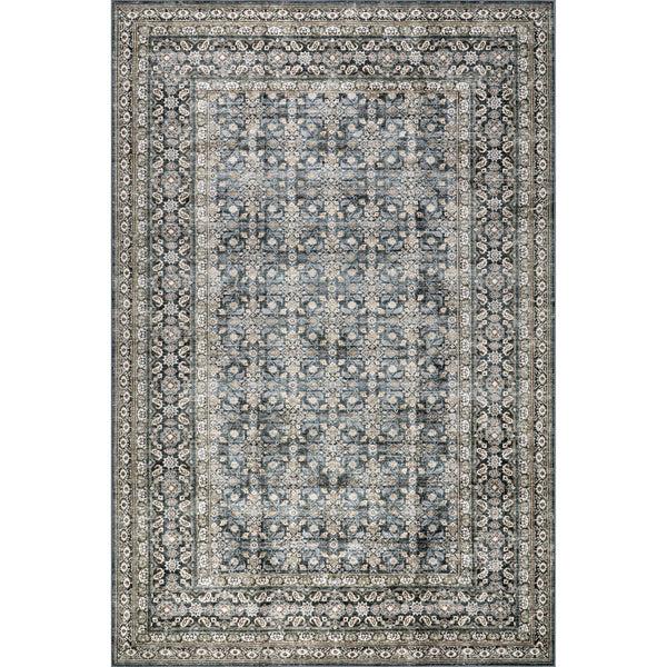 nuloom Quintessa Medallion Spill Proof Machine Washable Area Rug Slate Blue