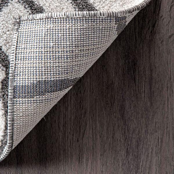 Nuloom Remi Diamond Lattice Area Rug Black And White