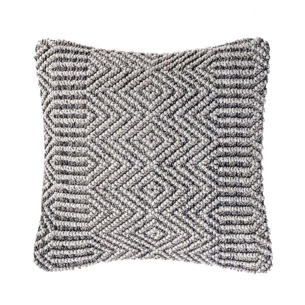 nuloom Rigel Textured Abstract Throw Pillow Cover Gray