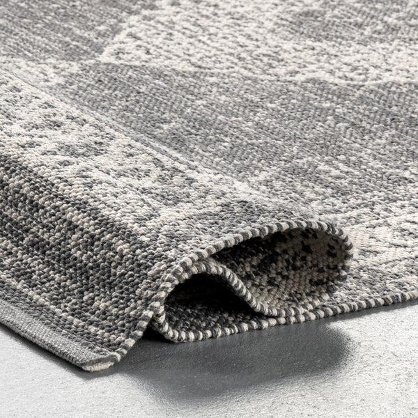 Nuloom Ronnie Flatweave Traditional Medallion Area Rug Gray