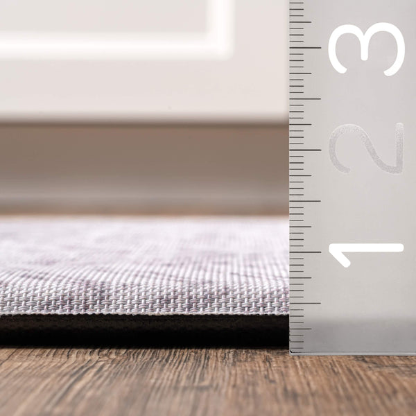 Nuloom Rosanne Geometric Anti Fatigue Kitchen Or Laundry Room Comfort Mat Light Gray