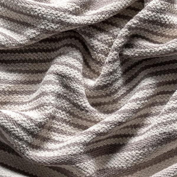 Nuloom Rose Stripe Cotton Flatweave Tassel Area Rug Light Grey