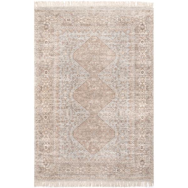 nuloom Rosia Traditional Persian Tasseled Area Rug Khaki
