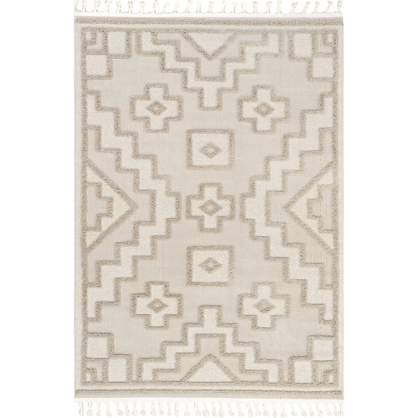nuloom Roslin Moroccan High-Low Tasseled Area Rug Beige