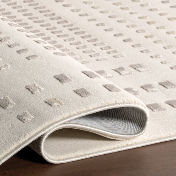 Nuloom Rowyn Geometric Machine Washable Area Rug Cream