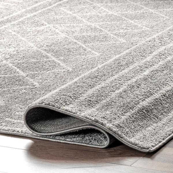 Nuloom Ryden Moroccan Geometric Trellis Area Rug Gray