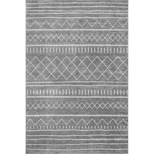 nuloom Ryden Moroccan Geometric Trellis Area Rug Gray