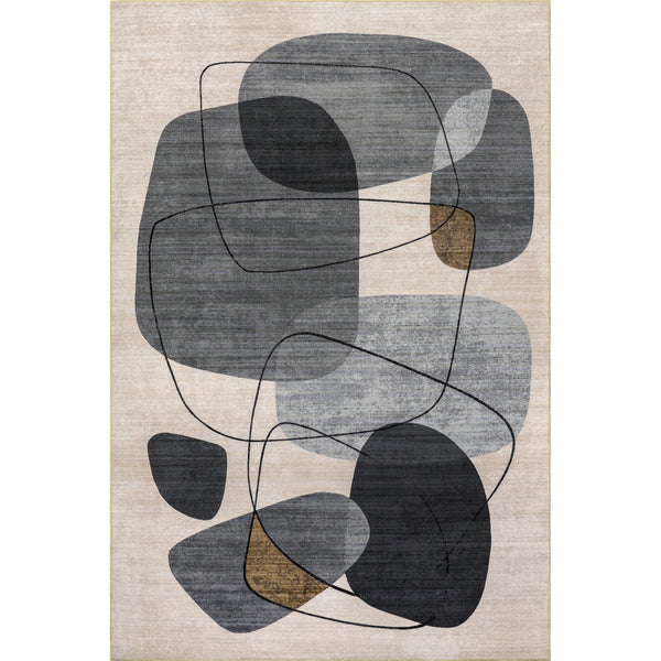 nuloom Rylee Abstract Machine Washable Indoor/Outdoor Area Rug Gray