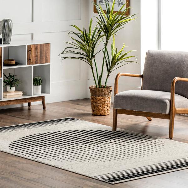 Nuloom Sabrina Abstract Geometric Sunset Area Rug Gray