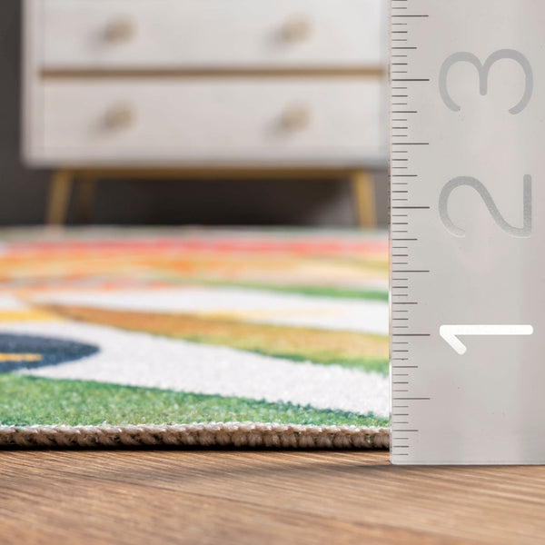Nuloom Sailor Machine Washable Tropical Area Rug Green